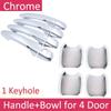 For Peugeot 301 2012~ Chrome Exterior Door Handle Cover Car Accessories Stickers Trim Set 2013 2014 2015 2016 2017 2018