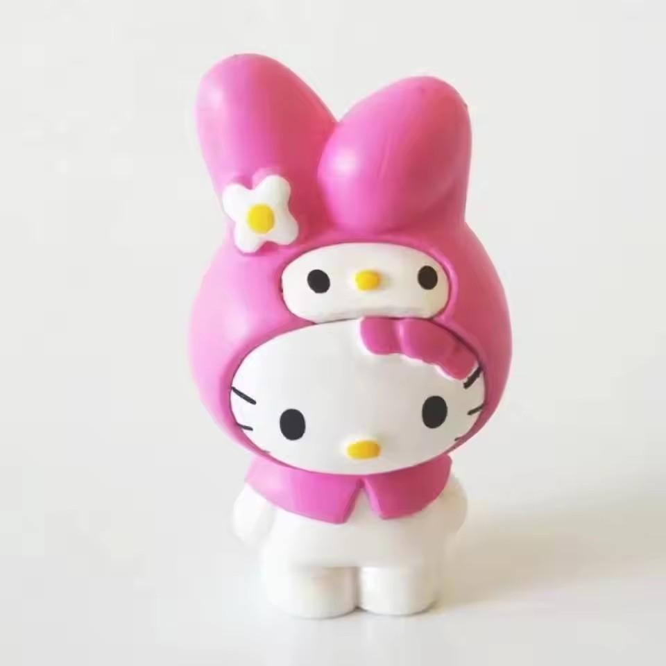 Новый набор из 6 шт. Аниме Sanrio Фигурки Действия Игрушки Милые Куроми Ми Милоди Синнаморол Фигурки Куклы Дети Подарок на Рождество