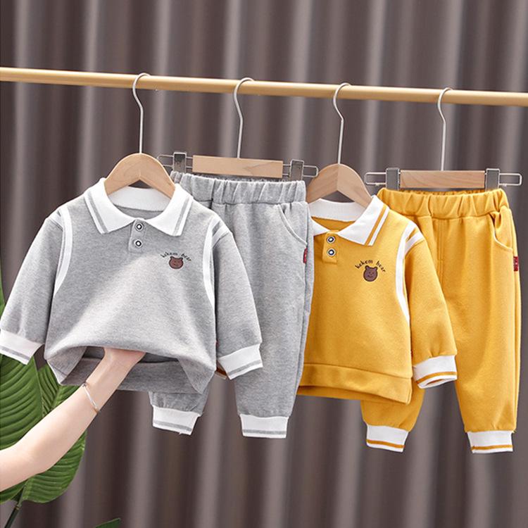 «Стильный спортивный костюм-двойка для девочек весна-осень 2023 года»