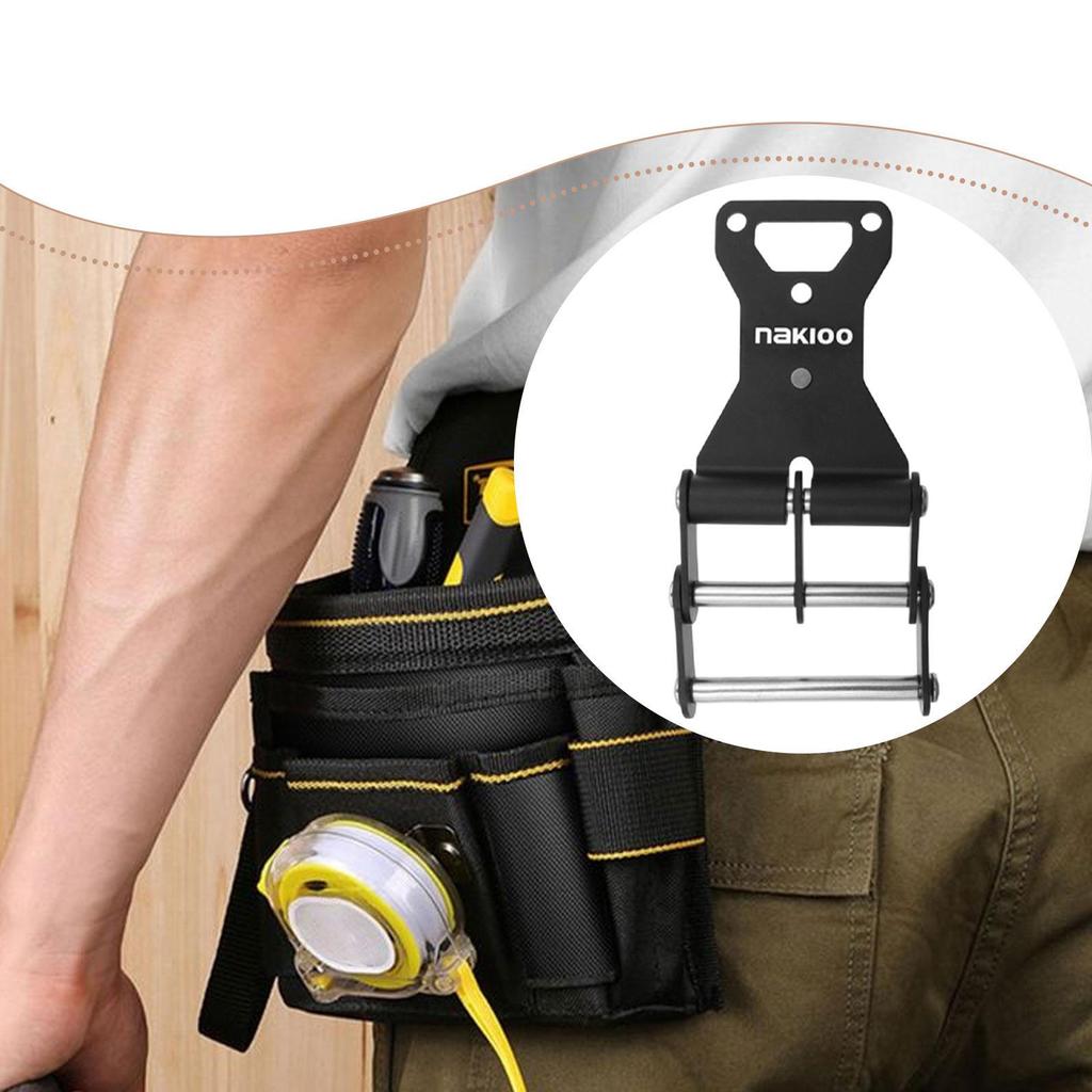 Quick Release Tool Belt Clip Buckle for Waistbag Accessory, Electricians, Universal Fit