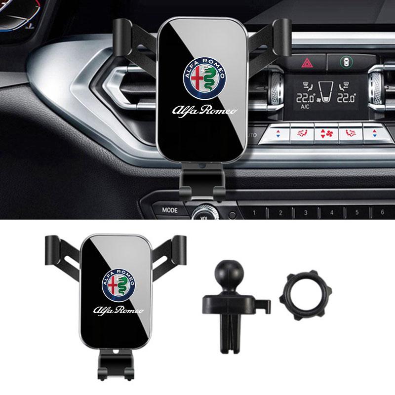 MWGHF1 ABS Car Phone Holder Fixed Bracket Stand Mobile For Alfa Romeo STELVIO Giulia 159 Giulietta 147 Mito 156 MTO Car Accessories