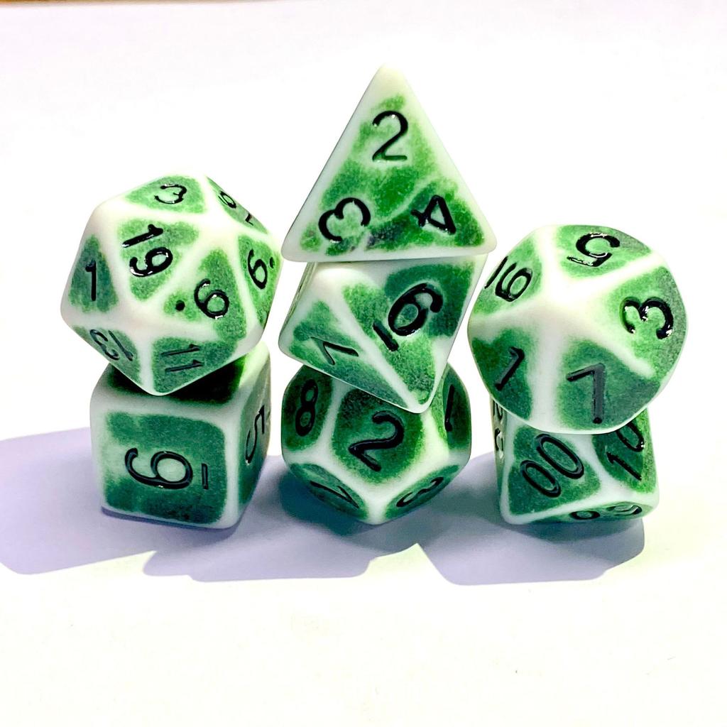 7 шт./лот, многогранные игральные кости из смолы D&D D4 D6 D8 D10 D% D12 D20, многогранные игральные кости TRPG, настольные игры