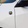 AABHM1 2Pcs Car Logo Metal Sticker Window Trunk Emblem Accessories For Chevrolet Corvette Montana TrailBlazer Silverado Traverse Camaro