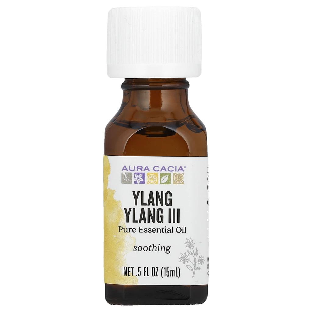 Aura Cacia 100% Pure Essential Oil, Ylang Ylang III, Sensual, .5 Fl Oz (15 Ml)
