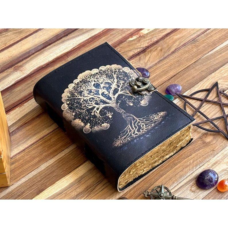 Beautiful Journal For Sketches Book Traveling Book Blank Spell Book Leather Journal Tree of Life