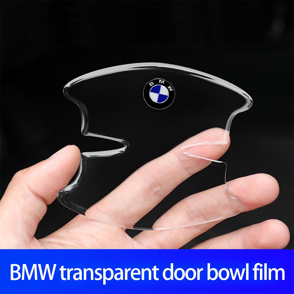 BBKV7 Car Transparent Door Handle Bowl Protective Film Anti-Scratch Sticker Accessories For BMW M E90 E60 F18 F30 F20 M3 E87 M4 X3 X1