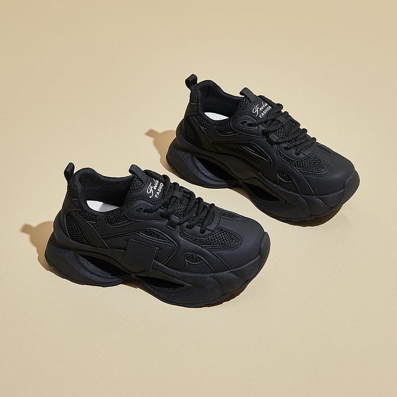 Повседневные женские кроссовки Dad на толстой платформе, нескользящие, легкие, удобные, со шнуровкой, женские, дышащие, для ходьбы, тенниса