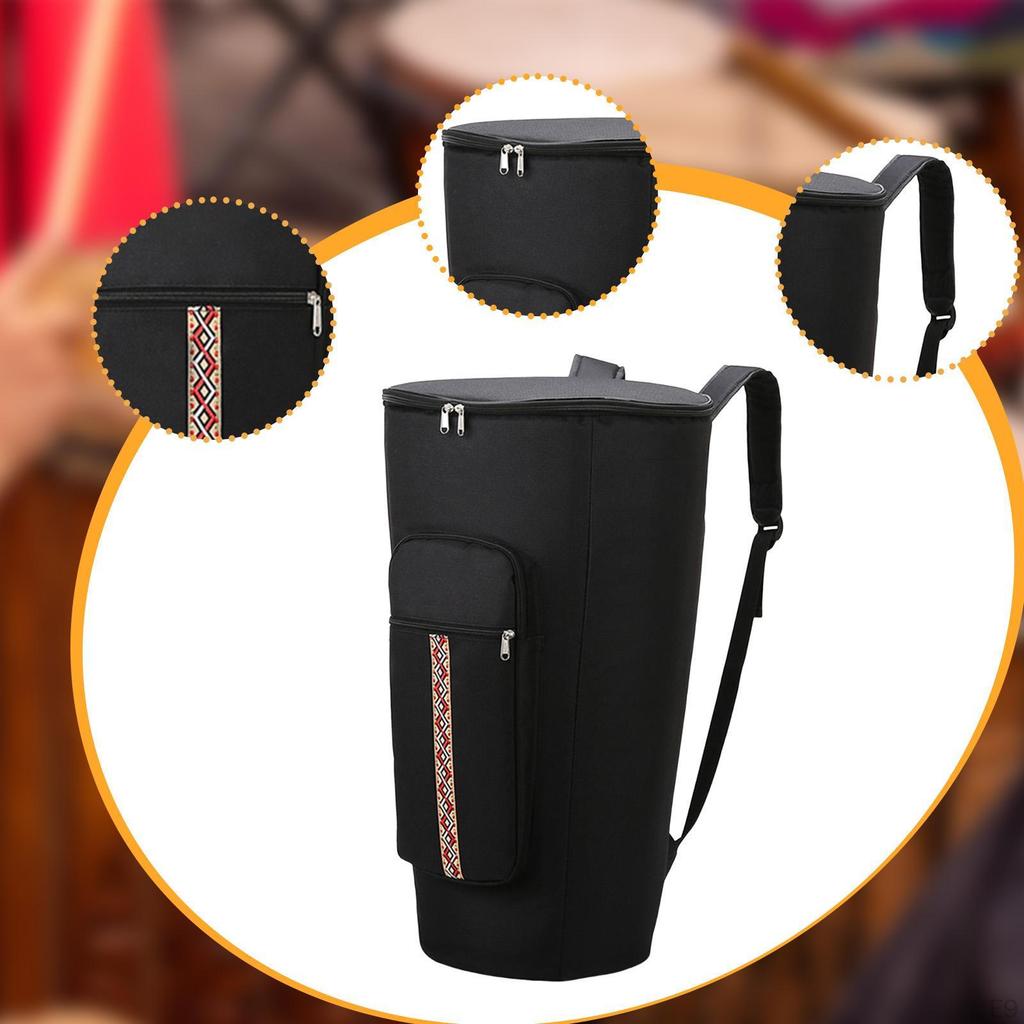 Bag African Drum Carry Case Shockproof Oxford Cloth Waterproof Carrying Backpack