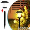 3000LM Садовое декоративное освещение Солнечная тропа Светодиодный уличный пейзажный тропа IP65 Водонепроницаемый солнечный садовый светильник