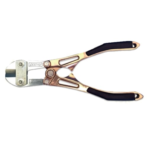 DOGYU Bolt Cutter with Stainless Steel Blade, Forged Aluminum Handle, 250mm Curved Handle, 02863