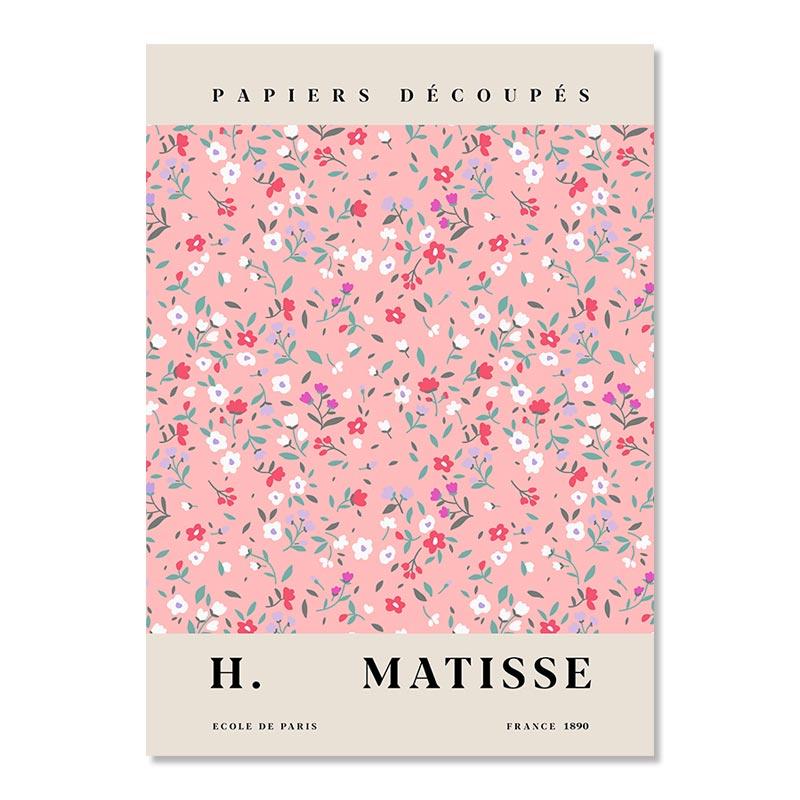 Abstract Flower Market Art Canvas Poster Aesthetic Matisse Painting Retro Floral Print Nordic Wall Picture for Living Room Decor