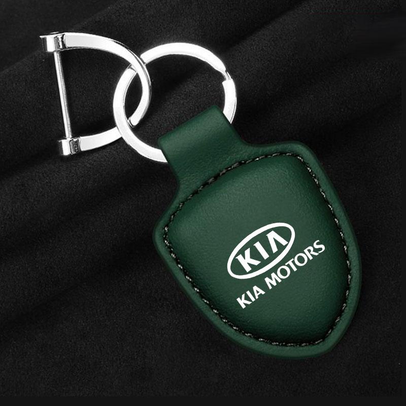 NIVG8 Car leather keychain creative couple keychain for Kia Sportage Ceed Picanto Rio ProCeed Niro 5 3 4 K7 K5 K8 K3 Ray K9