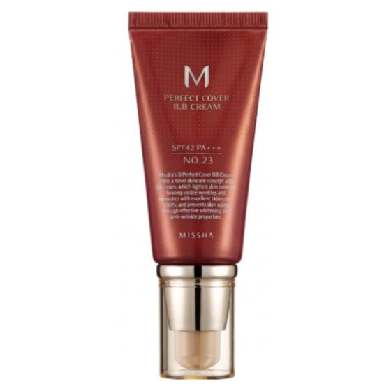 [MISSHA] M Perfect Cover BB Cream SPF42 PA+++ 50ml #21 Light Beige / #23 Natural Beige Flawless Coverage BB Cream