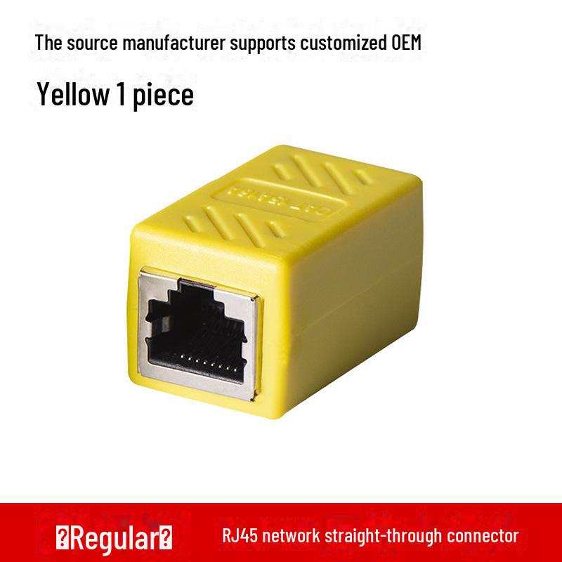 Разъем сетевого кабеля RJ45, двухпроходной прямой модуль расширения