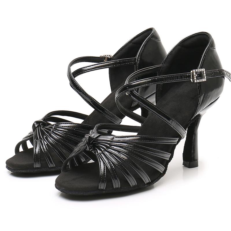 Women's Latin Dance Shoes Ballroom Dance Shoes PU Dance Shoes 9CM Heel