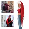 Christmas Santa Hat Ultra Long Plush Ball Decor Thick Keep Warm Anti-slip Red Festive New Year Party Cosplay Photo Porp Holiday Headwear