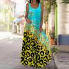 Women's Slip Dress Maxi Long Dress Leopard Print Scales Print Dress Spring & Summer V Neck Leisure Vacation