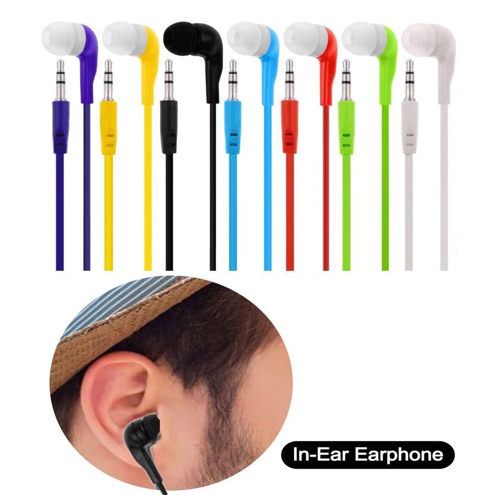 Earpiece 3.5mm Earbuds Bass HiFi Headphone Gifts Wired Headphone Mobile Phone Computer MP3