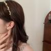 Headwear Tiara Baroque Korean Style Headwear Rhinestone Hair Band Leaf Headband Girl Thin Hair Hoop