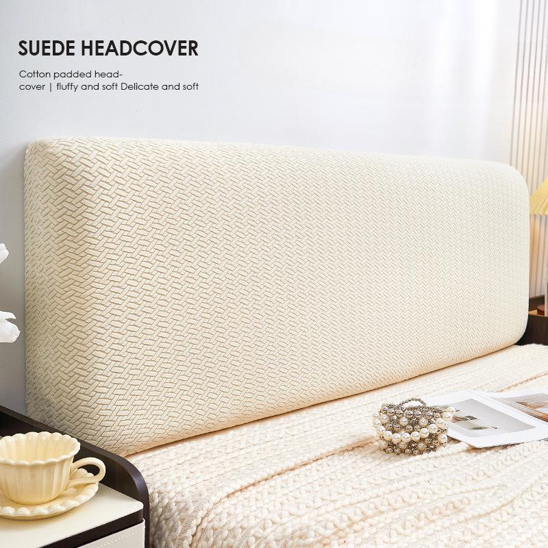 Bed Headboard Cover Slipcover, Stretch Headboard Covers, Dustproof Protector Cover for Linen Fabric Tufted Upholstered Headboard