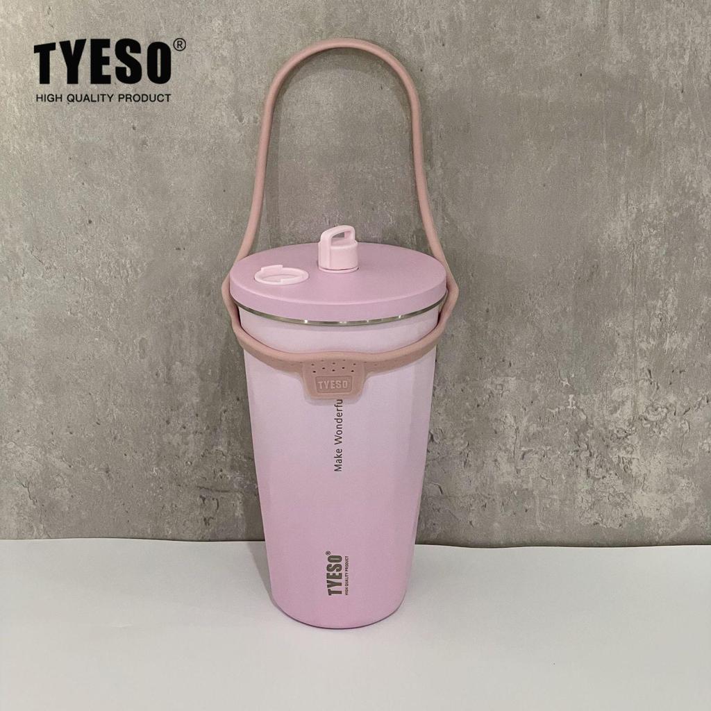 TYESO Термокружка и Бутылка для воды из Нержавеющей Стали - Ice Buster, Большой Объем, с Трубочкой для Автомобиля