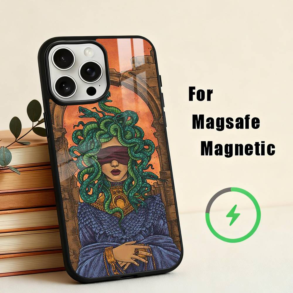 Medusa Greek Mythology Look At Me Phone Case For iPhone 17,16,15,14,13,12,Plus,Pro,Max for Magsafe Magnetic Wireless Charging