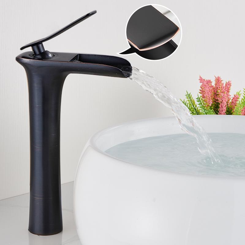 Белый хром Смесители для раковины Водопад Смеситель для ванной комнаты С одной ручкой Смеситель для раковины с горячей и холодной водой Раковина для ванны Водяной кран для ванной комнаты