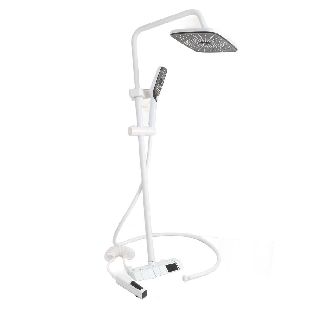 Bathroom Shower Head Set NPT 1/2 Push Button Comfortable Rainfall Shower Head With Handheld Sprayer