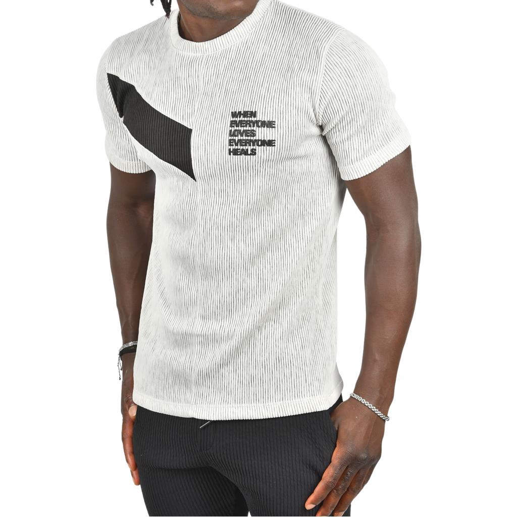 Облегающая трикотажная футболка DeepSEA из лайкры с круглым вырезом 2403230