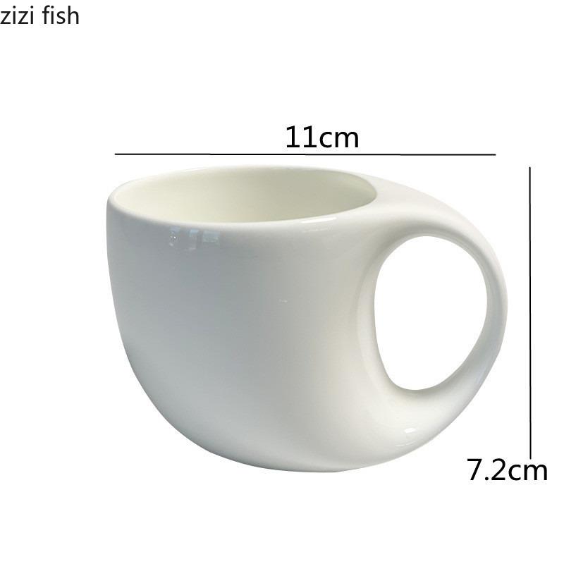White Ceramic Coffee Cup Milk Tea Cups Water Cup Afternoon Tea Cup Milk Mugs Coffee Mugs Tea Mugs Drinkware Juice Cups Teacup
