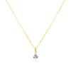 Prestige.J Solitaire Veil Pendant(18k necklace+14k pendant 2piece)
