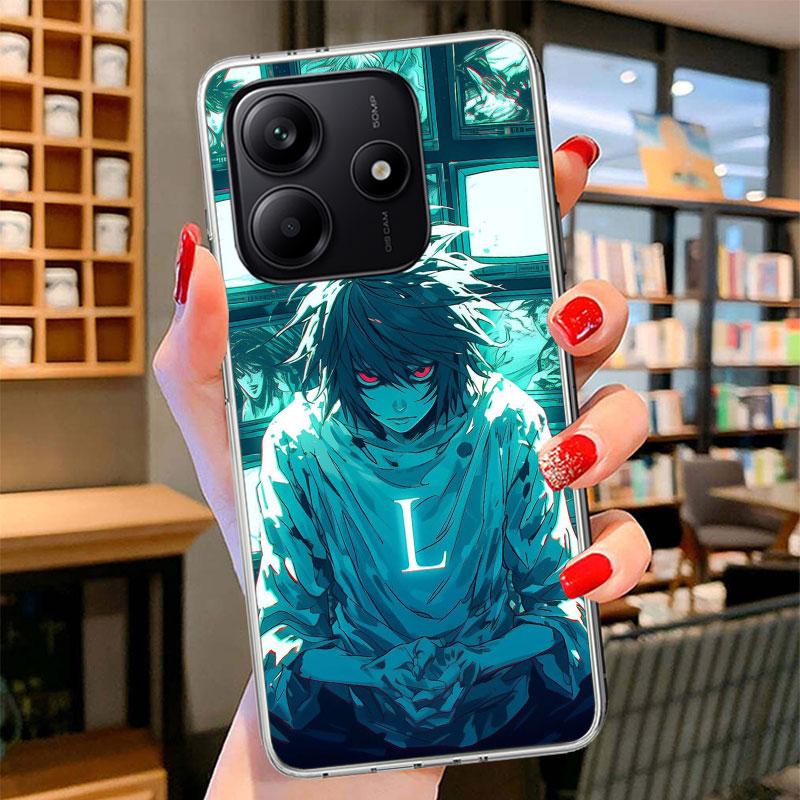 Чехол для телефона N-Note D-Death L Lawliet для Xiaomi Redmi Note 15 14 13 12 11 10 Pro Plus 14S 12S 11S 11T 11E 10S Мягкий чехол-бампер R
