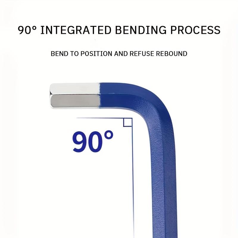 Набор цветных шестигранных ключей, 6-гранные динамометрические ключи, комбинированные с шаровым концом, отскок 90°, стальной корпус, для автомобильных диагностических инструментов