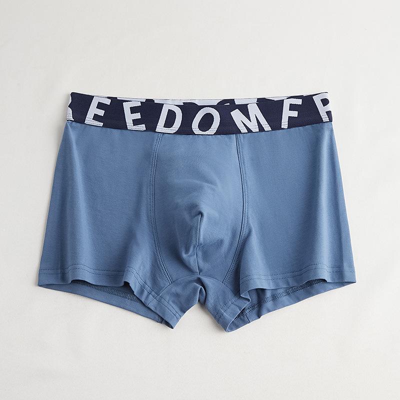 Летние мужские хлопковые трусы-боксеры со средней посадкой — дышащие, удобные, большого размера