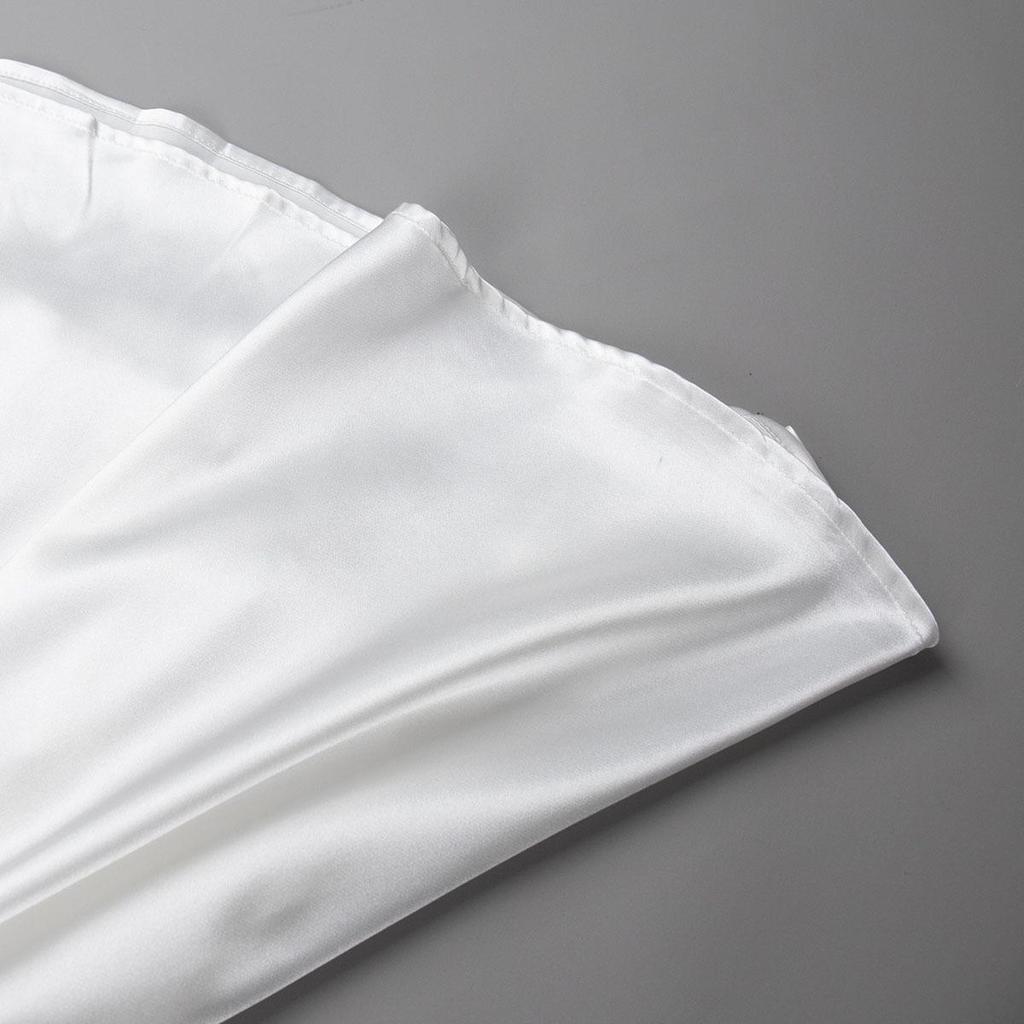 Женская летняя элегантная атласная однотонная юбка с высокой талией, повседневная трапециевидная юбка с оборками