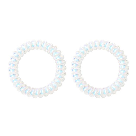 2 шт., женская пластиковая веревка для волос, телефонная проволока, резинка для волос, высокоэластичная резинка для волос, повязка на голову, инструменты для укладки волос