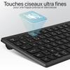 Clavier sans fil - T'nB - iClick - Rechargeable - Ergonomique - Ultra fin