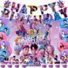 K-pop Охотники на демонов Тема Баннер для вечеринки по случаю дня рождения Воздушный шар Милый Руми Мира Зои Набор Принадлежности для вечеринки Топпер для торта Задник Деко Игрушка Подарок