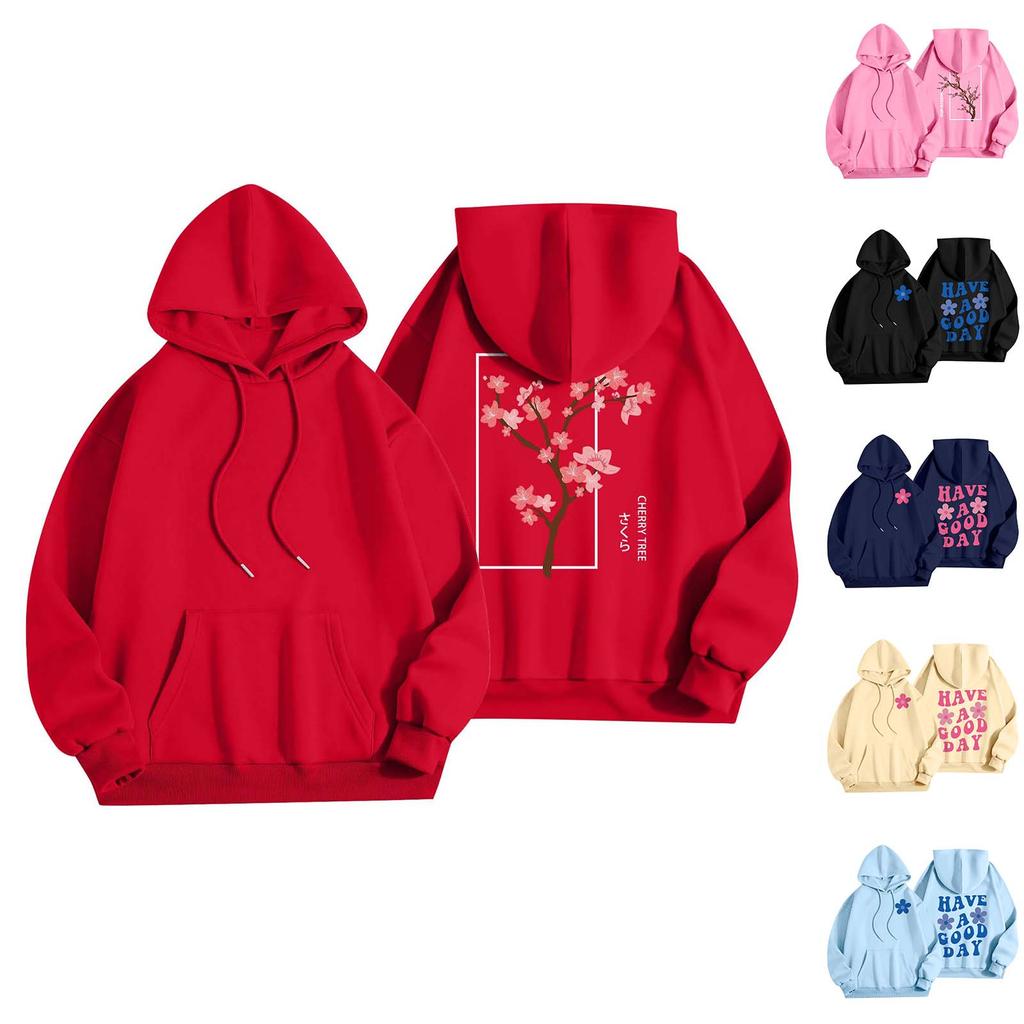 Женская мода, женский легкий пуловер с длинными рукавами и карманами, толстовка с капюшоном в стиле консервативного стиля