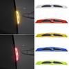 Waterproof Car Reflective Sticker Excellent Self-adhesive Night Driving Safety Bumper Automobile Accessories 4Pcs Scratch Protector