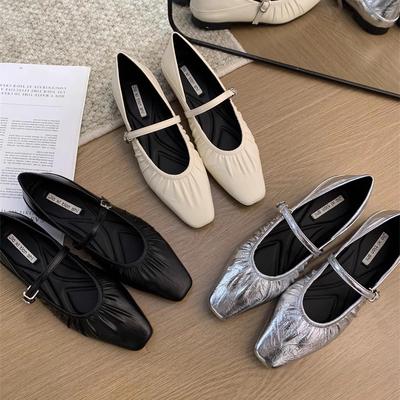 Туфли Мэри Джейн для женщин, 2024 г., женские туфли на одинарном каблуке в стиле ретро, ​​мягкие и удобные красные балетки Zapatos De Mujer