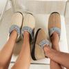 Fashion Women Cotton Shoes 2024 New Plush Shoes Indoor Home Floor Anti-slip Warm Thick-soled Lightweight Outerwear Faux Suede Shoes
