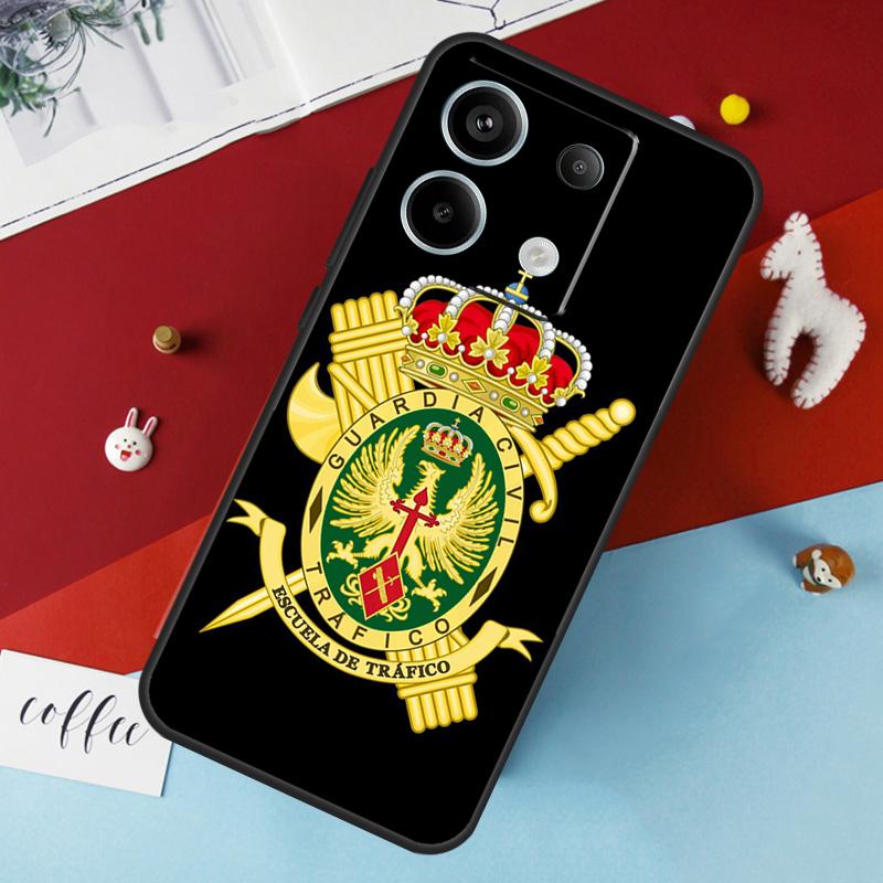 Чехол с логотипом Национальной полиции Испании для Xiaomi Redmi Note 13 12 10 8 9 11 Pro 12S 10S 11S Redmi 13C 10A 10C 9C 12C