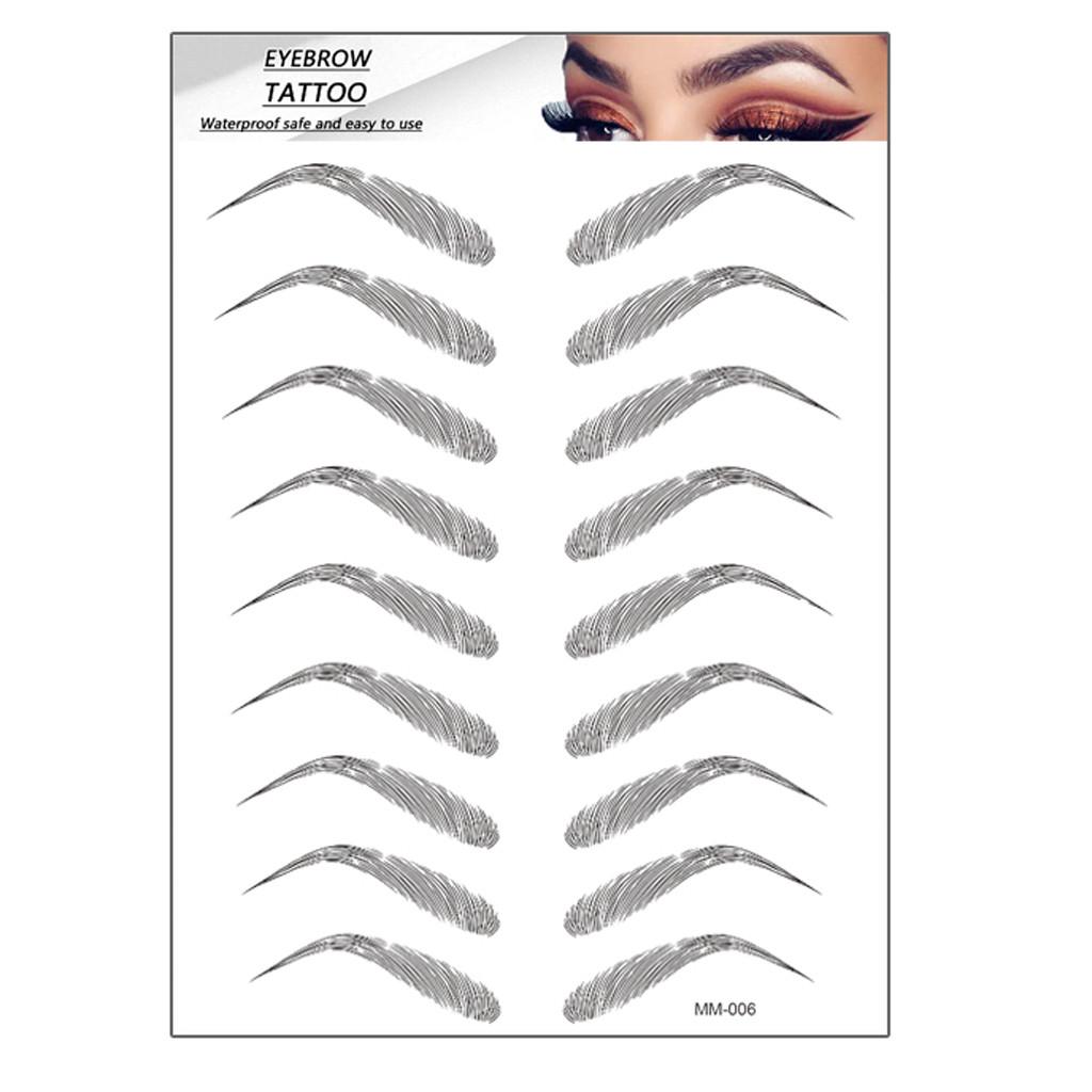 6D волосы, похожие на настоящие брови, уход за волосами, формирователь бровей, макияж, наклейка для бровей
