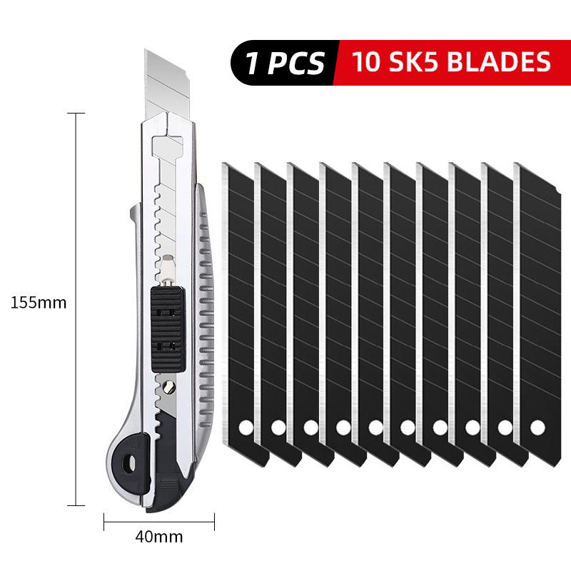 Нож универсальный SK5 стальное лезвие может быть сменным и выдвижным острым для резки бумаги, ткани, дерева, резины, пластика