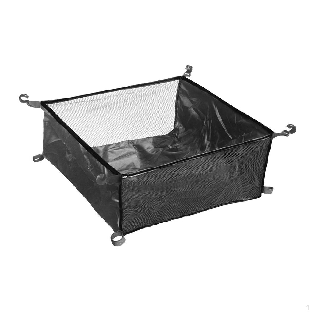 Camping Table Storage Basket, Foldable And Practical Mesh Bag