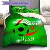 Algeria National Football Team  Pattern Bedding Quilt Set  Home Decoration  Gift (1 * duvet cover + 2 * pillowcase  without core)