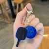 Креативная металлическая брелок-ракетка для пиклбола, красочные брелоки в виде полых мячей для гольфа, сувенир для фанатов динкбола, подвеска для подарочного пакета для вечеринки