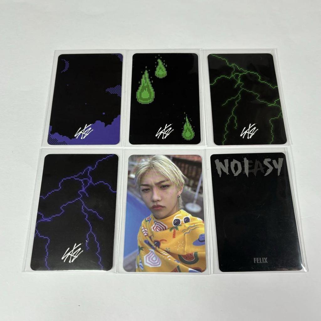 [ИСПОЛЬЗОВАННАЯ] Stray Kids Felix NOEASY Вложенная бонусная коллекционная карточка