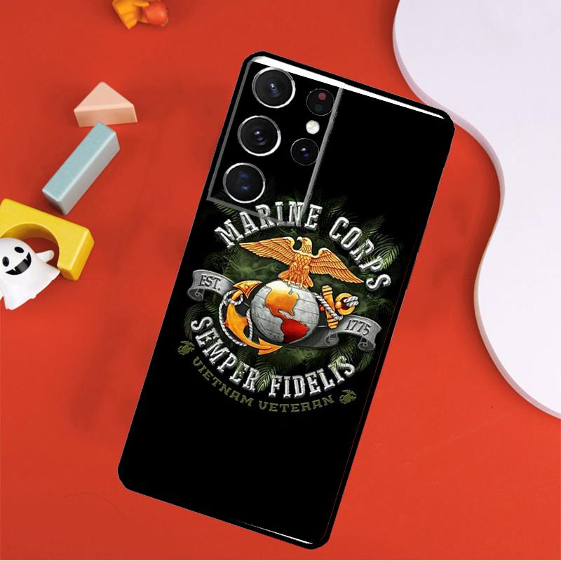 Чехол Корпуса Морской Пехоты США Для Samsung Galaxy S23 S22 Ultra S8 S9 S10 Plus Note 10 20 Ultra S20 S21 FE Чехол для Телефона